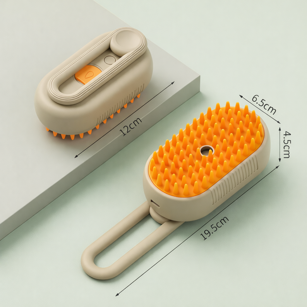 3-in-1 Steamy Pet Brush