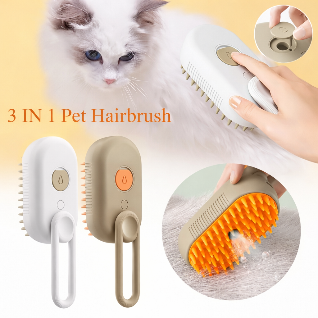 3-in-1 Steamy Pet Brush