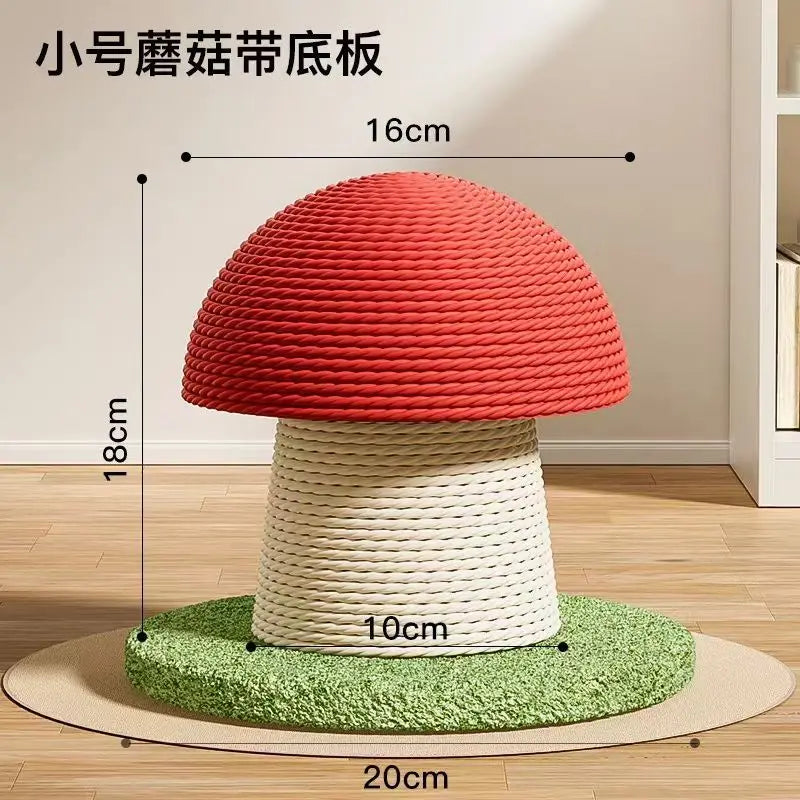 Mushroom & Carrot Cat Scratching Post