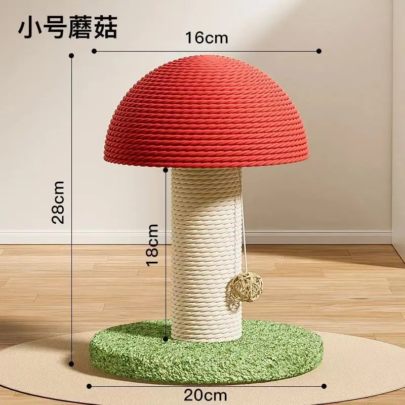 Mushroom & Carrot Cat Scratching Post