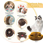 Round Cat Scratching Board with Rolling Ball