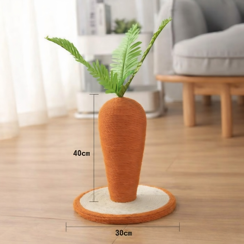 Mushroom & Carrot Cat Scratching Post