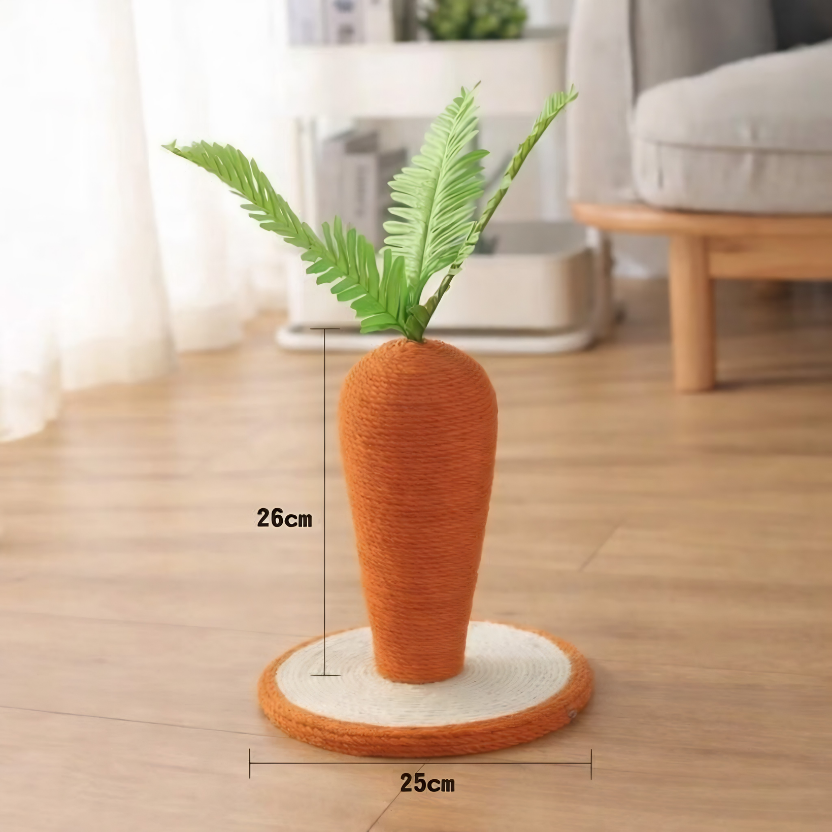 Mushroom & Carrot Cat Scratching Post